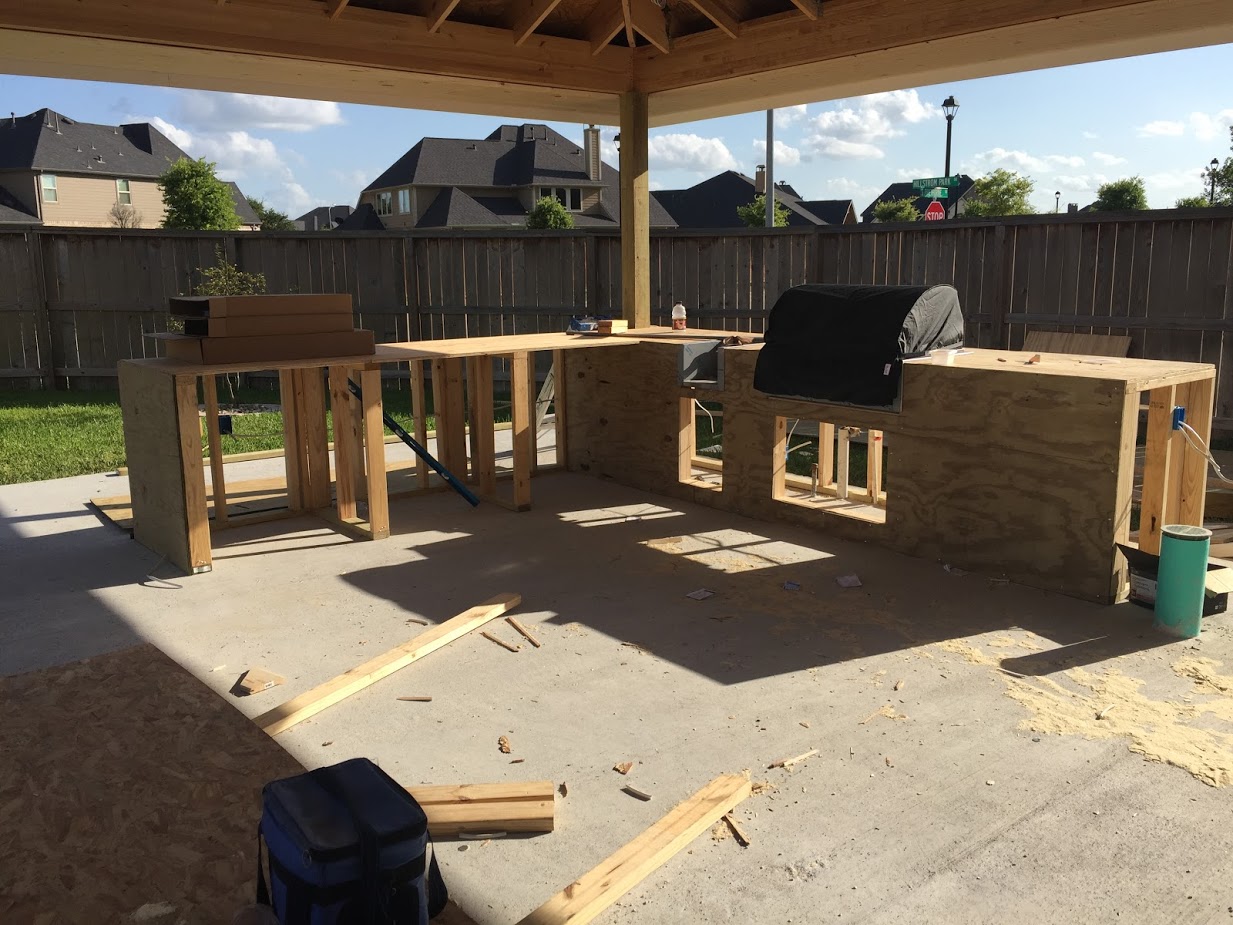 Katy Outdoor Kitchen - Gallery Images | Zain’s Construction